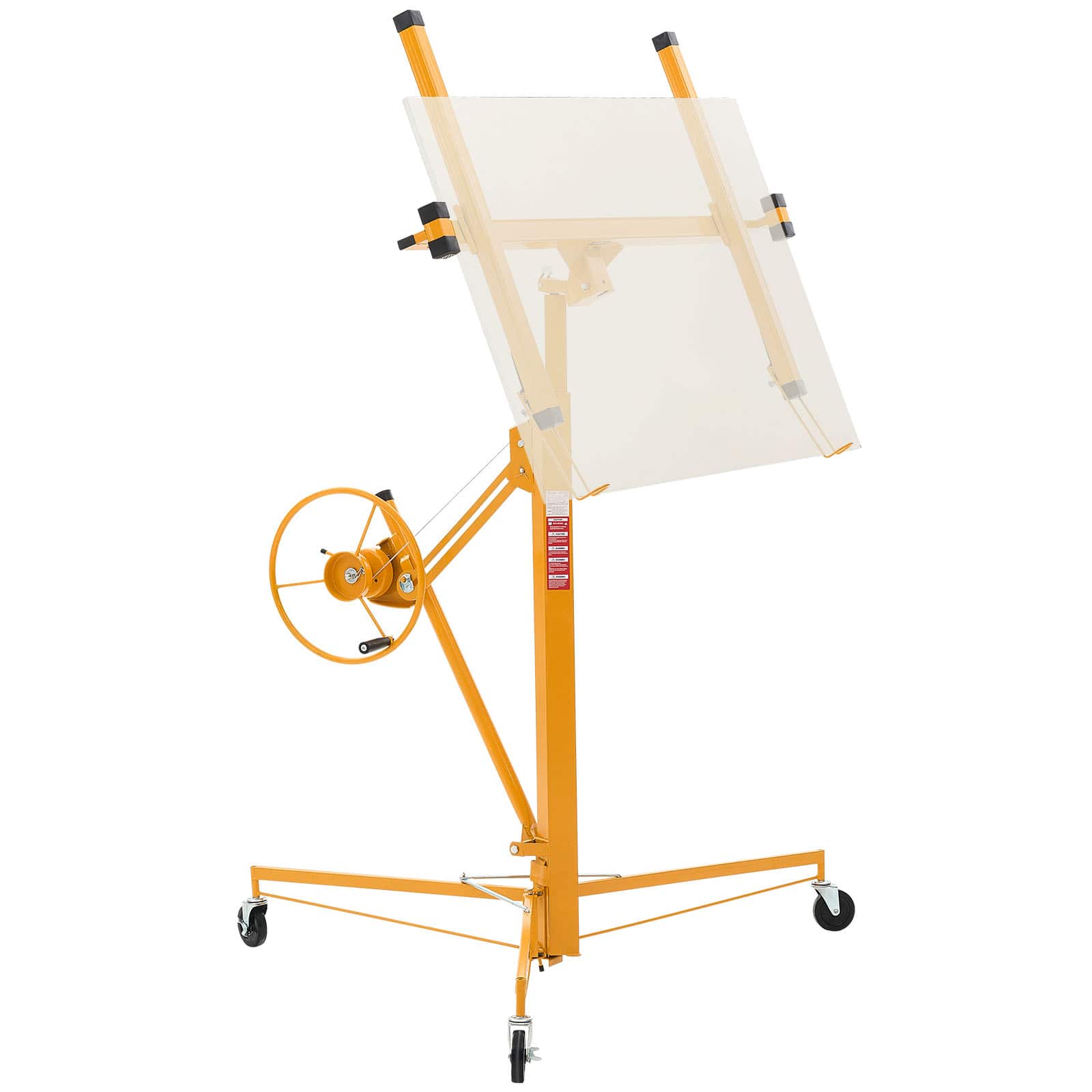 VEVOR - 11ft Drywall Lift, Heavy-Duty 150 lbs Sheetrock Hoist with Adjustable Telescoping Arm, Lockable Wheels, Drywall Lifter - Yellow price history on PriceWatchPro