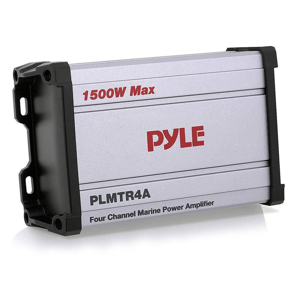 1500W Max PYLE PLMTR4A Four Channel Marine Power Amplifier