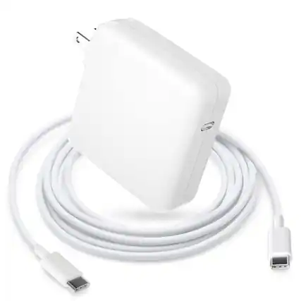 Front. BEARSOLIM - Mac Book Pro Charger - 87W USB C Power Adapter Compatible Works 70W 67W 61W 30W 29W, Include Charge Cable(6.6Ft).