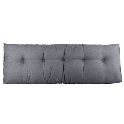 Front. Lavish Home - Lavish Home Triangle King Wedge Pillow Headboard, Gray, 70” x 19.6” - Grey.