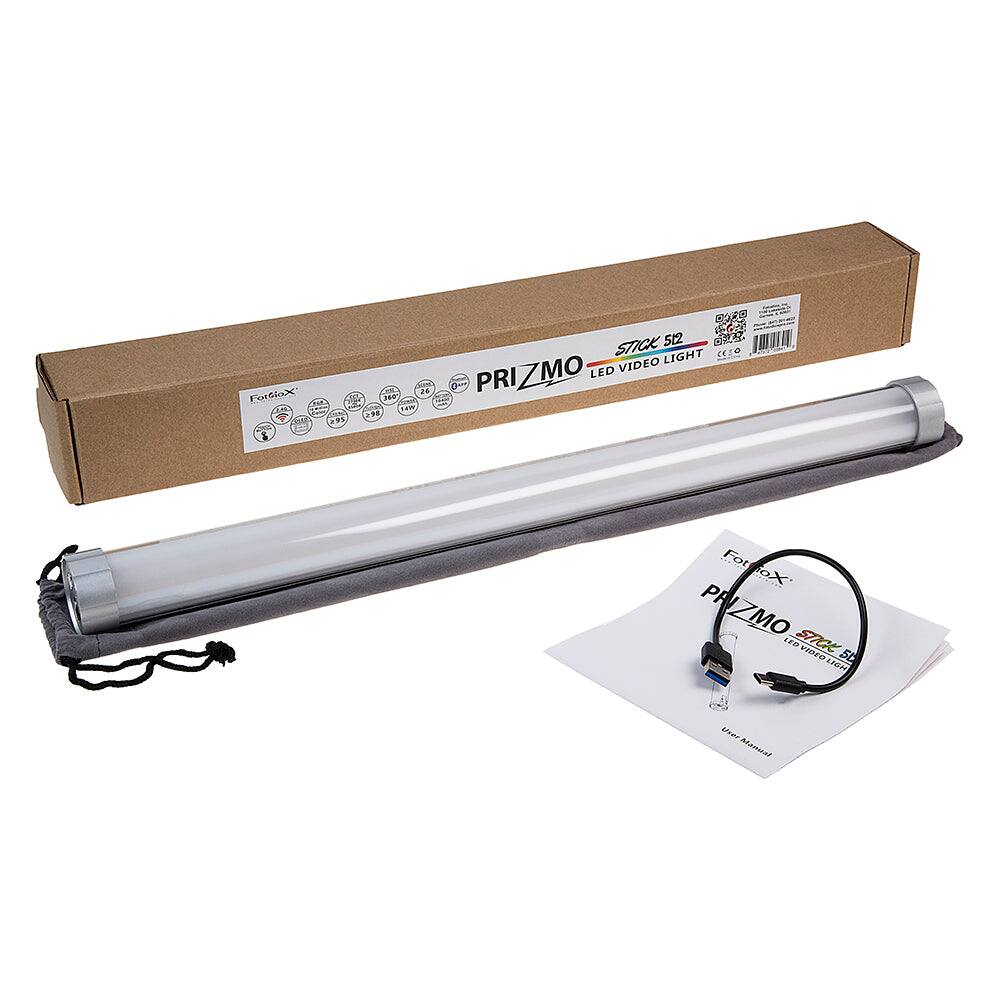 Fotodx  
PRIZMO  
STICK 512  
LED VIDEO LIGHT  

PRIZMO  
STICK 512  
LED VIDEO LIGHT  

User Manual