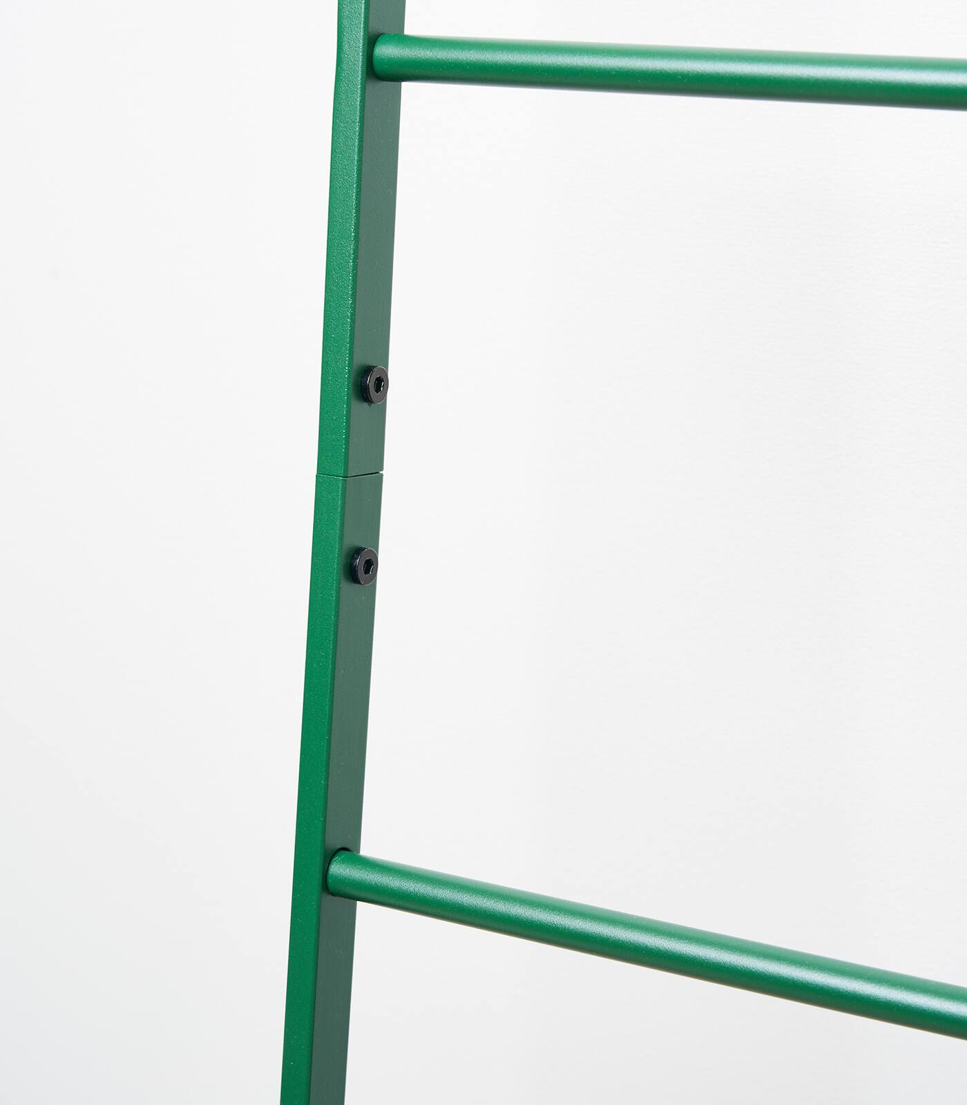 Alt View 2. Yamazaki Home - Leaning Storage Ladder (63" H)  - Steel - Forest Green.