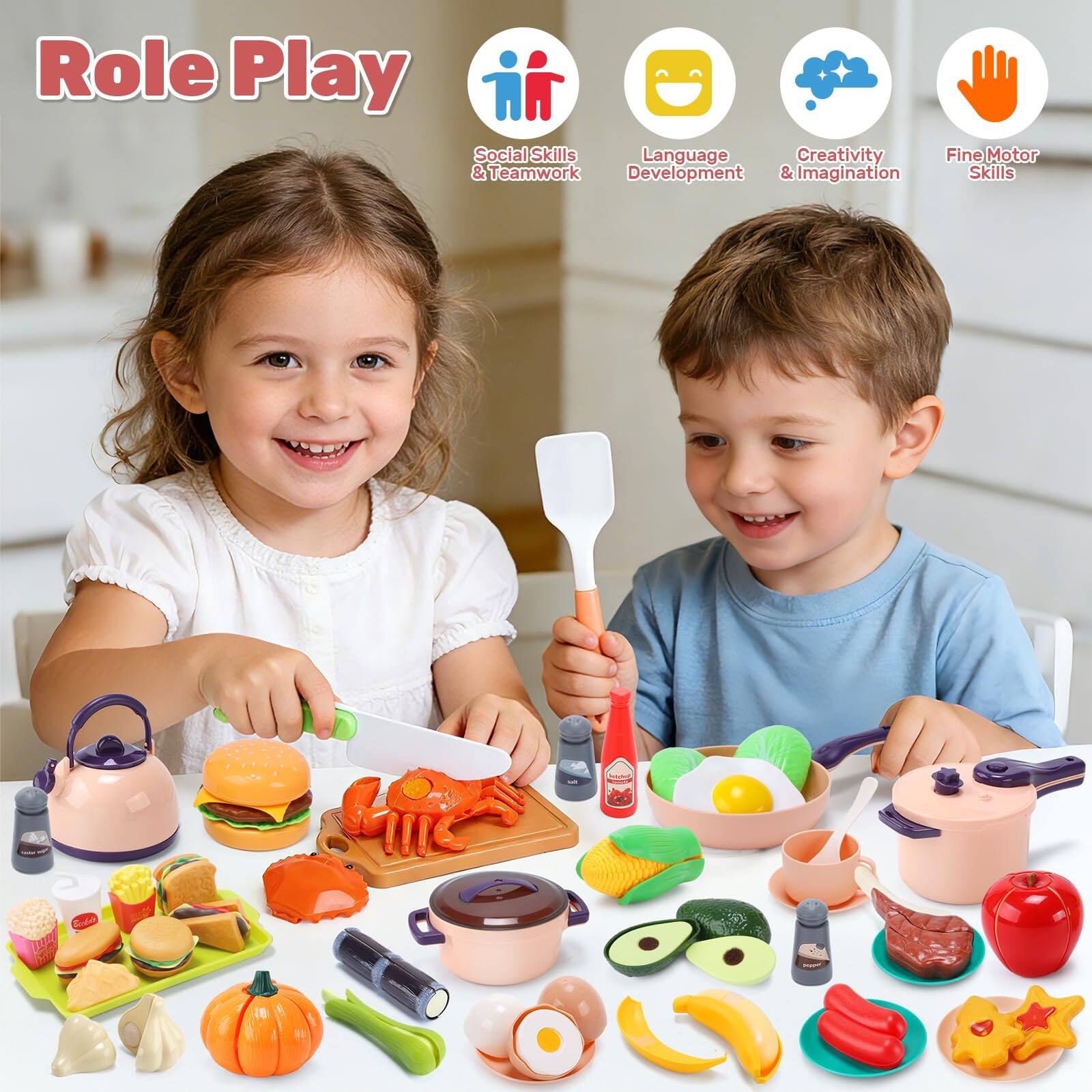Role Play  
Social Skills & Teamwork  
Language Development  
Creativity & Imagination  
Fine Motor Skills