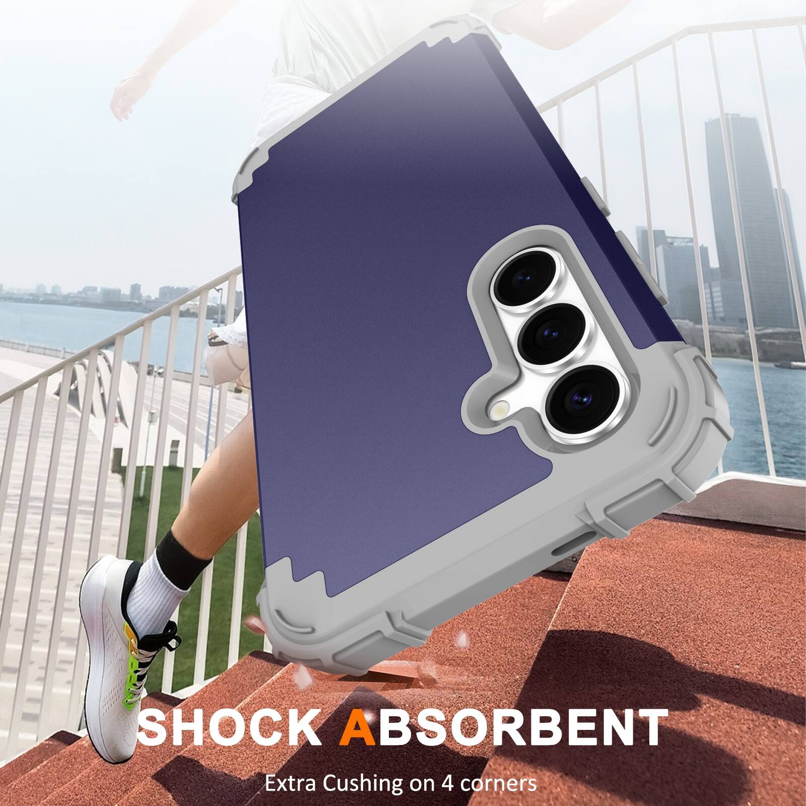 SHOCK ABSORBENT  
Extra Cushing on 4 corners