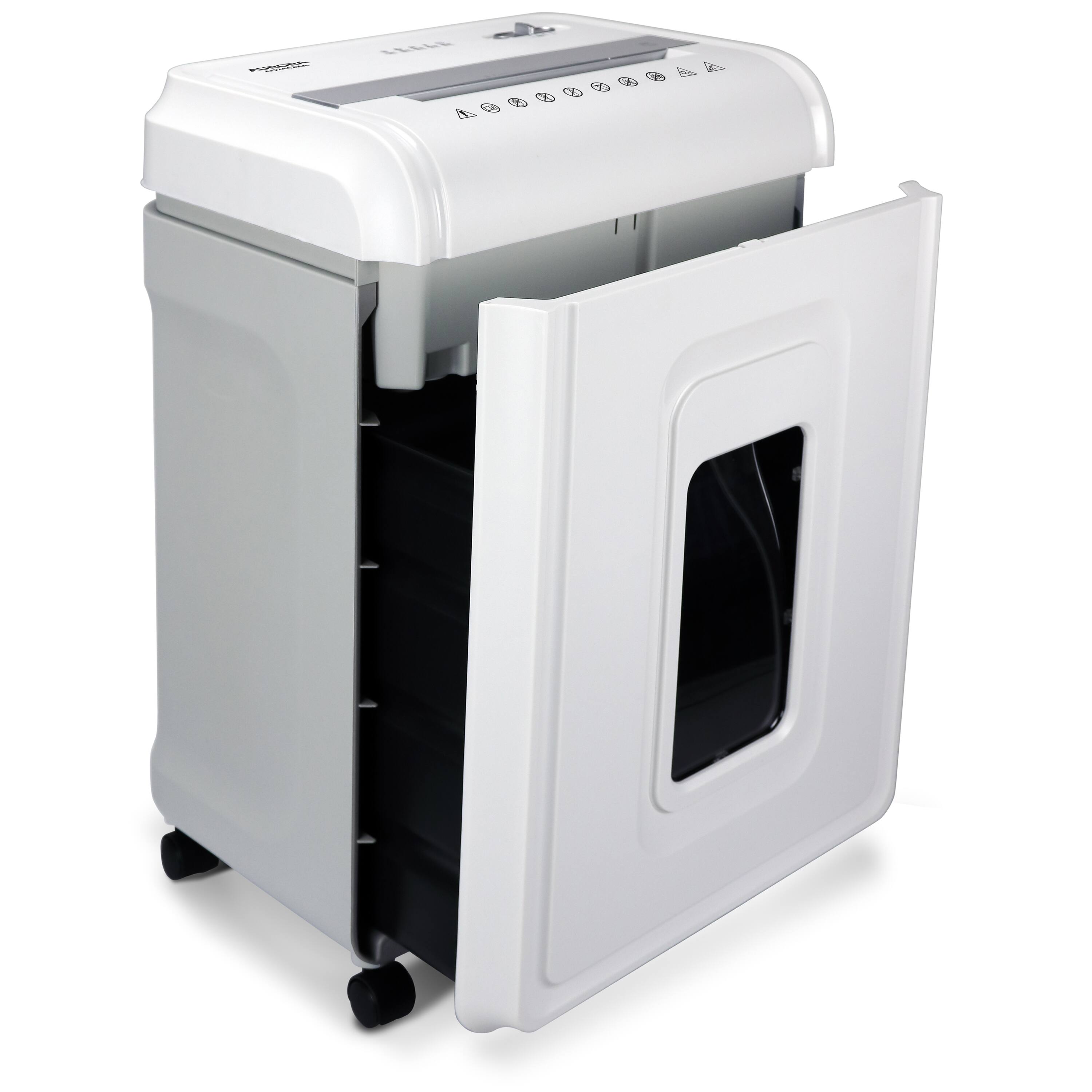 Alt View 1. Aurora - Aurora AU2442XA Heavy Duty Anti-Jam 24-Sheet Crosscut Shredder/40 Min/ 7-Gallon Pullout Basket - White.