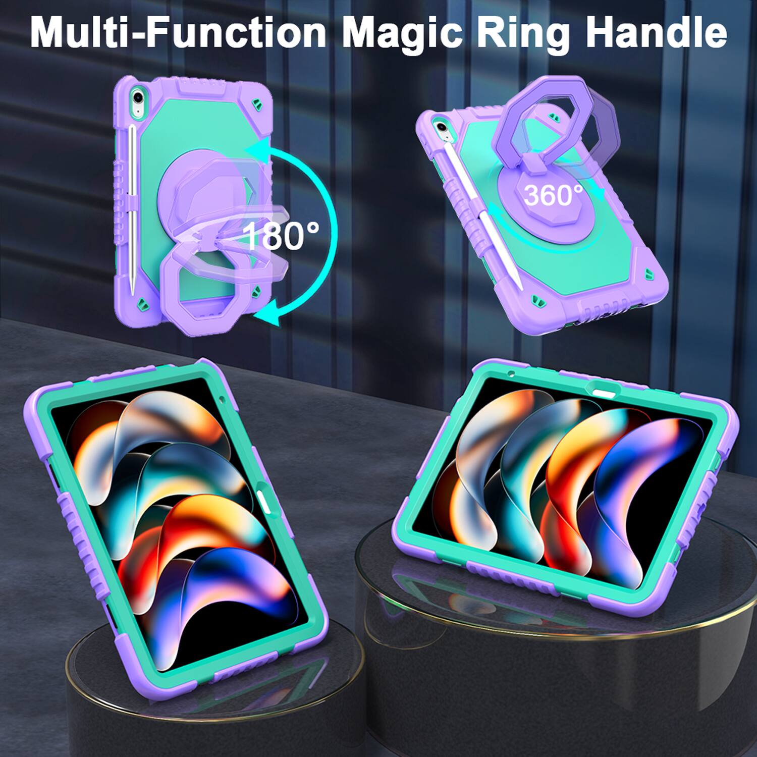 Multi-Function Magic Ring Handle

180°

360°