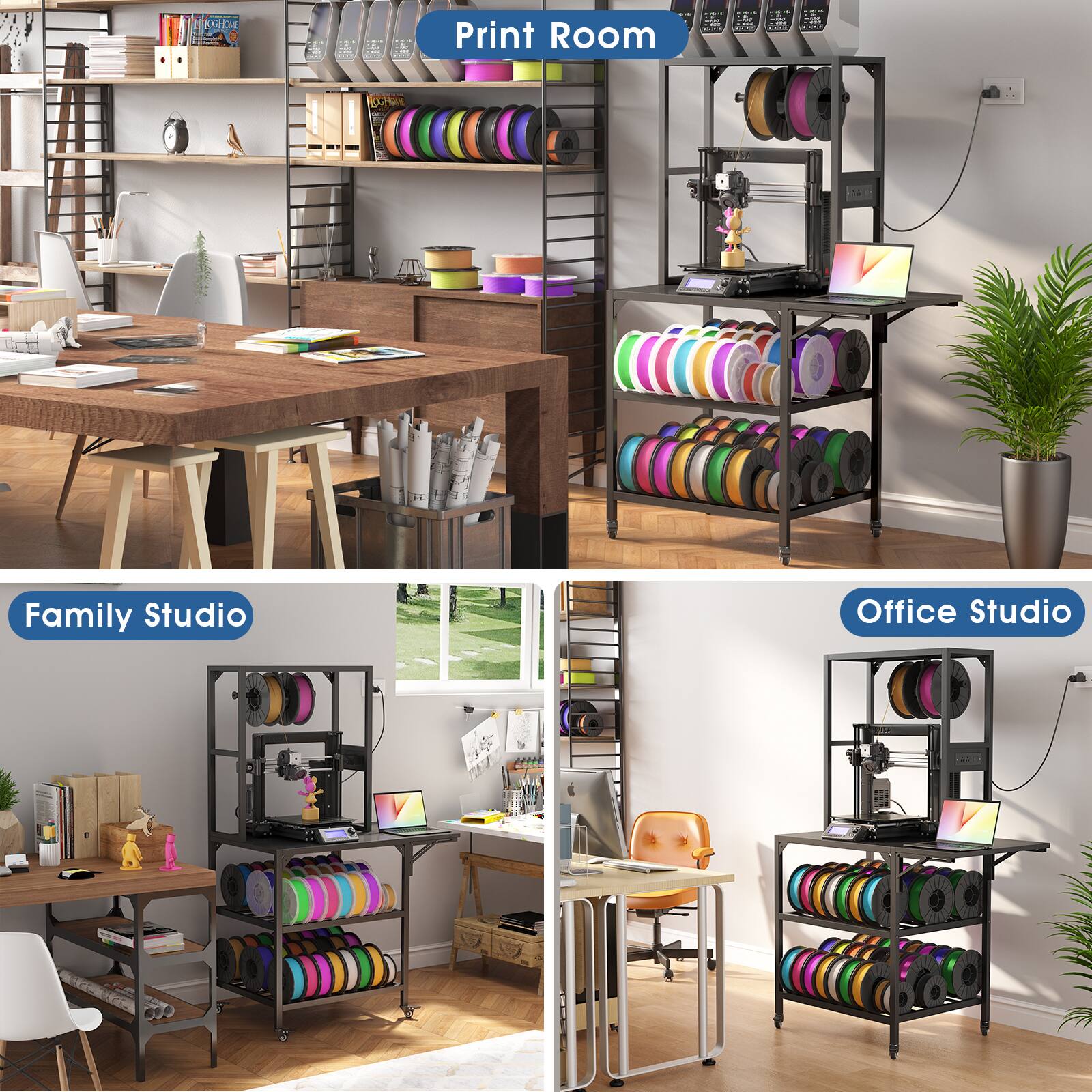 Print Room  
Family Studio  
Office Studio