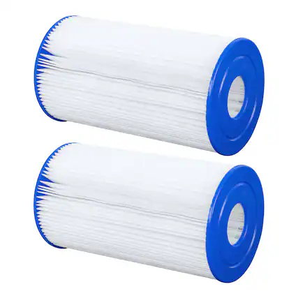 Front. Bestway - Bestway Flowclear Type IV & B Pool Filter Pump Replacement Cartridge, 2 Pack.