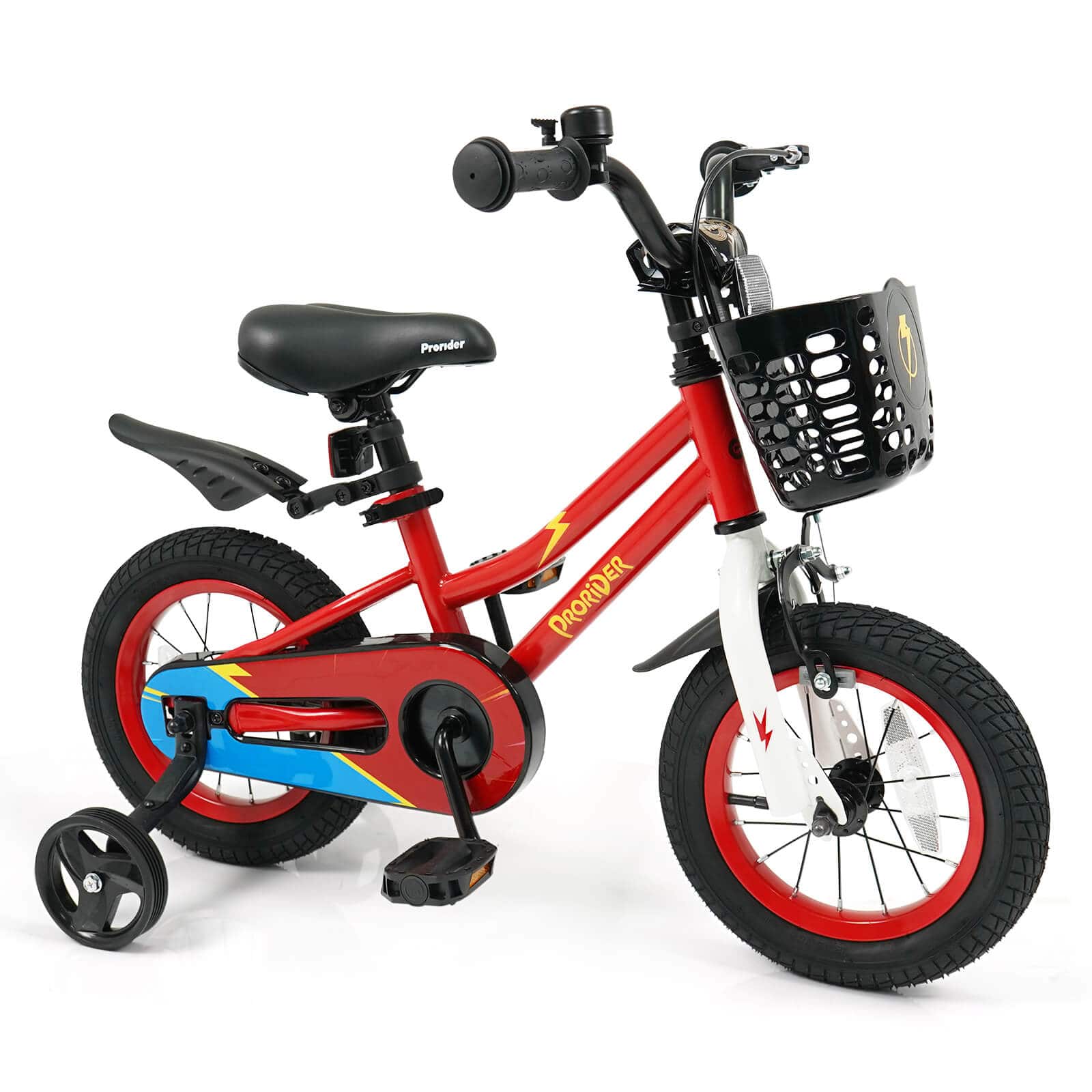 "Costway - 12"" Kid's Bike with Removable Training Wheels & Basket for 3-4 Years - Red" price history on PriceWatchPro
