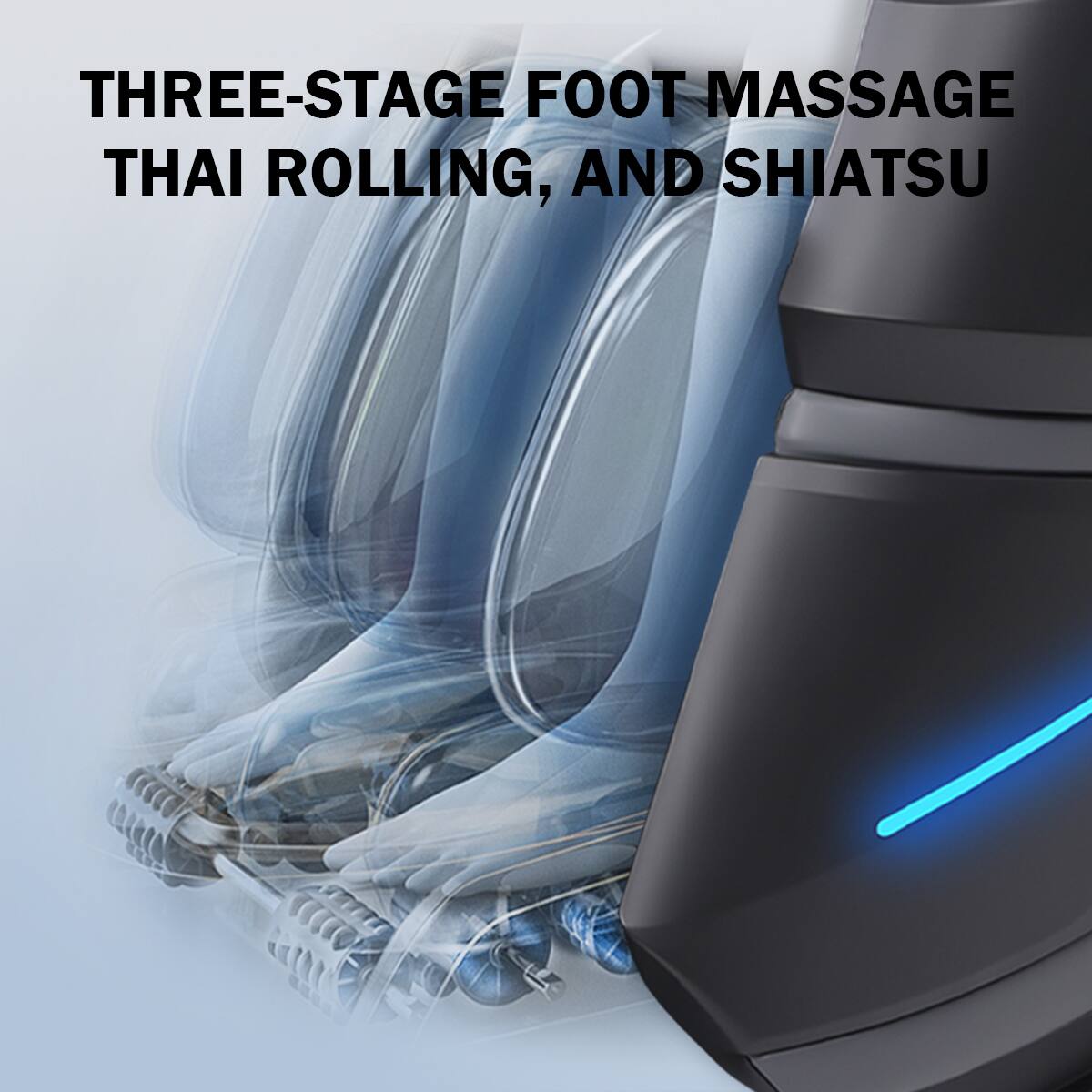 THREE-STAGE FOOT MASSAGE, THAI ROLLING, AND SHIATSU