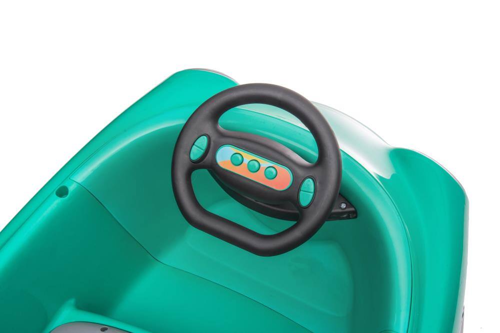 Alt View 3. BreeBe - 12V Kids Bumper Car, Dual Drive Electric Ride On with USB, BT Music, Rocking Horse Mode & Anti-Collision for Ages 1-6 - Green.