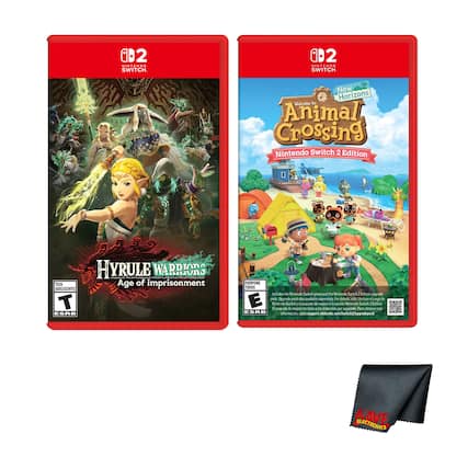 1D2 SINTENDO SWITCH D2 NINTENDO SWITCH New Horizons Welcome to Animal Crossing Nintendo Switch 2 Edition HYRULE WARRIORS Age of Imprisonment AOUSONTES T spa EVHRFONE TO0ES Iwlides he Notedo Sath grme and The Motends Swik: 1 Fditial ograde E pick spgrade pork de avodde eporstaly Fon Fordetak - Ickoe a gade Noterde blh padita de mo 1 in versine Nentendo Swih 1 iiton a oquela de manre tandao 1 dsponble - Mparads Puro ubtenel ms ESRB Mformacn -t mntends cm witha support hpgradrpod KAVE ELECTRONICS - T (Teen 13+)