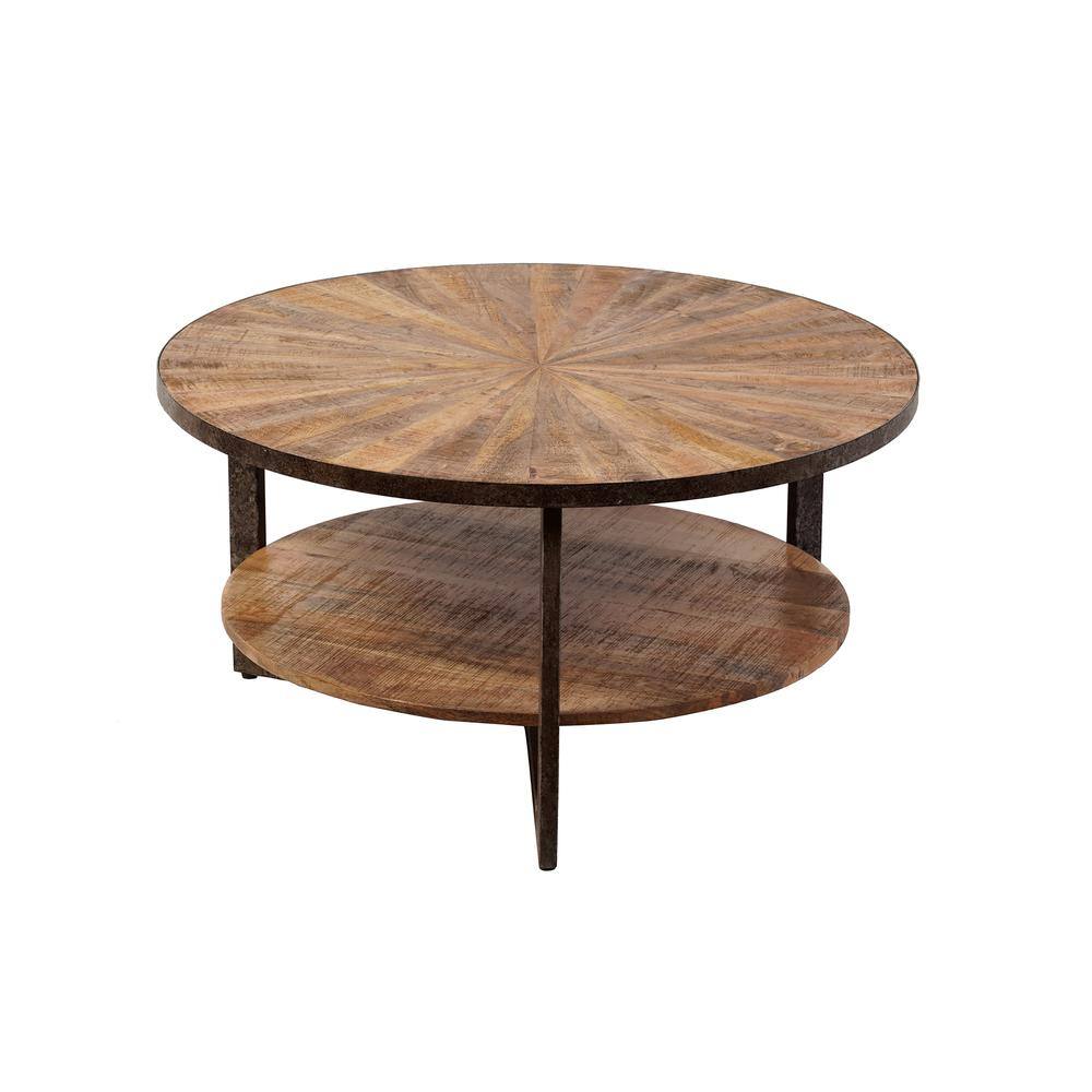 Alt View 5. Carolina Chair & Table - Chelsea Round Coffee Table - Natural - Brown.