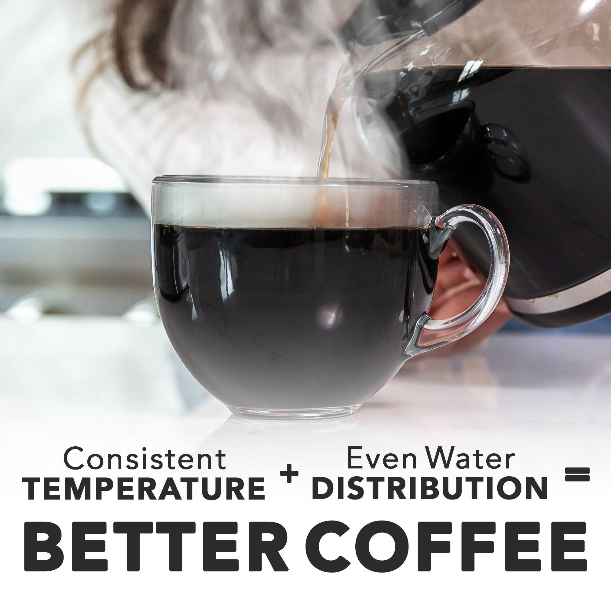 Consistent Temperature + Even Water Distribution = Better Coffee