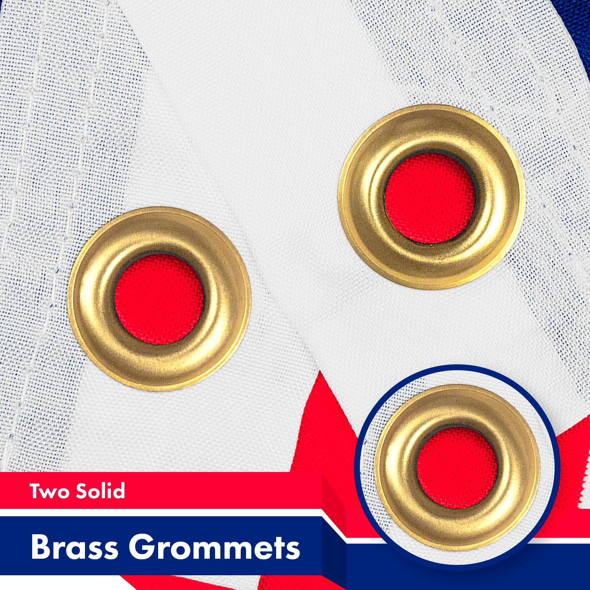 Two Solid Brass Grommets