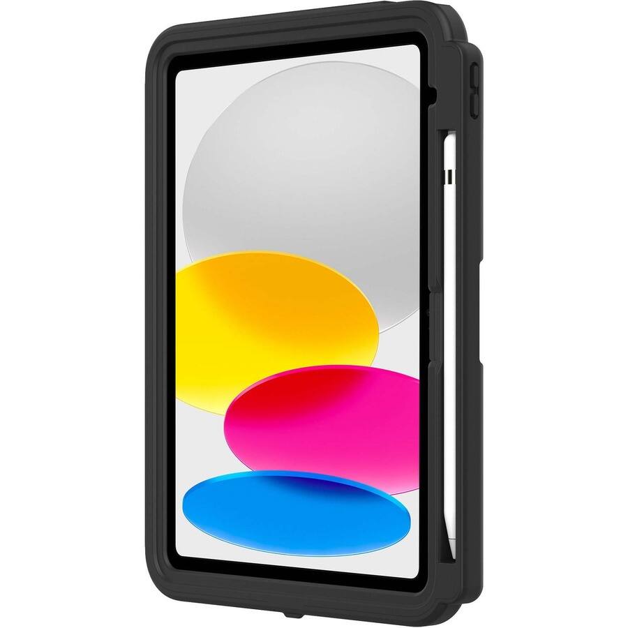 Alt View 3. Griffin Technology - Survivor All-Terrain Tablet Case - For Apple iPad (10th Generation) Tablet - Black - 10.9" Maximum Screen Size Supported - Black.