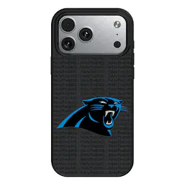 Keyscaper - NFL - Carolina Panthers Primary Logo iPhone Magnetic Bump Case - 15 - Black