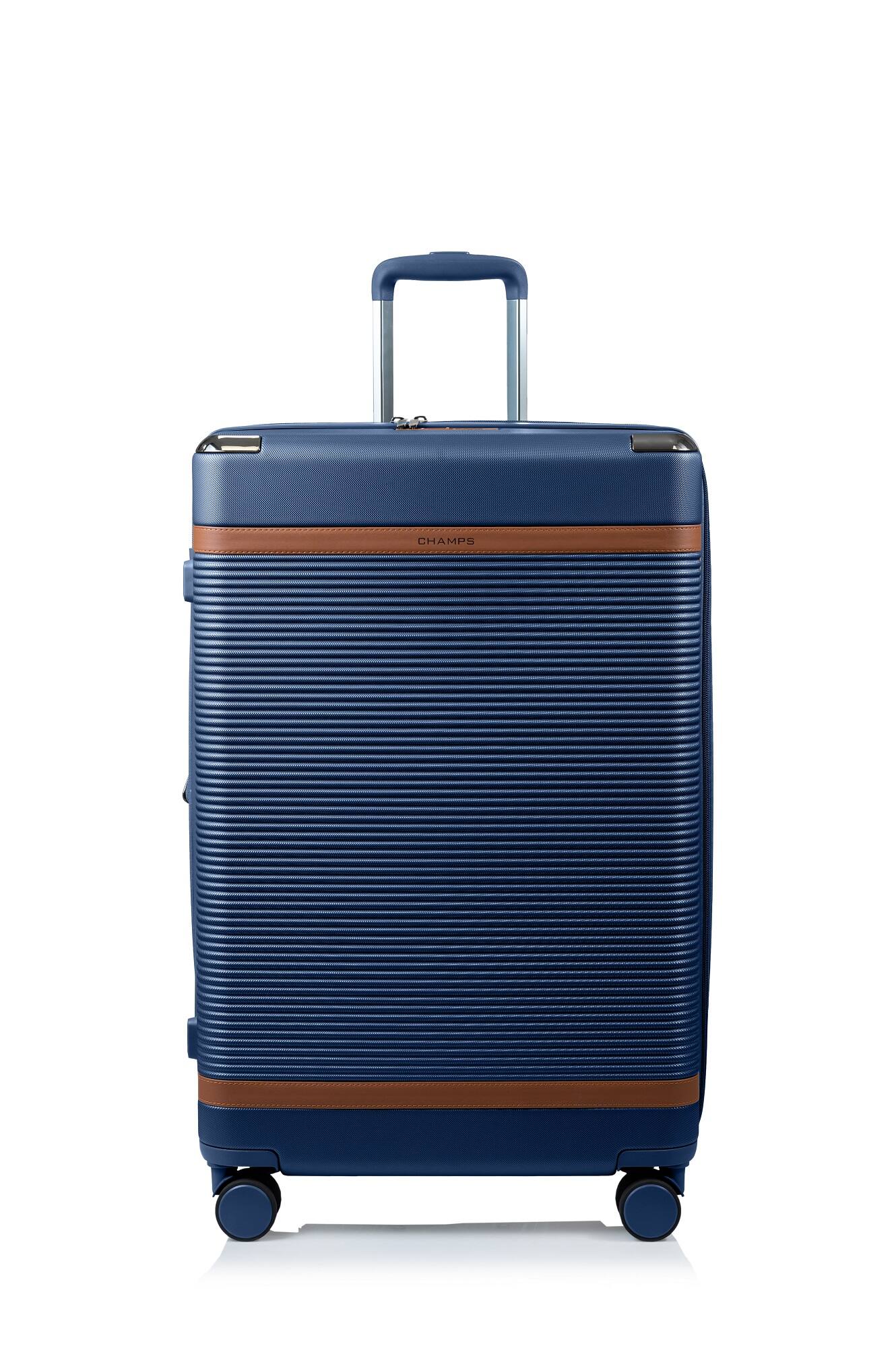 Angle. Champs - Vintage III 3-Piece Hardside Luggage Set - Navy.