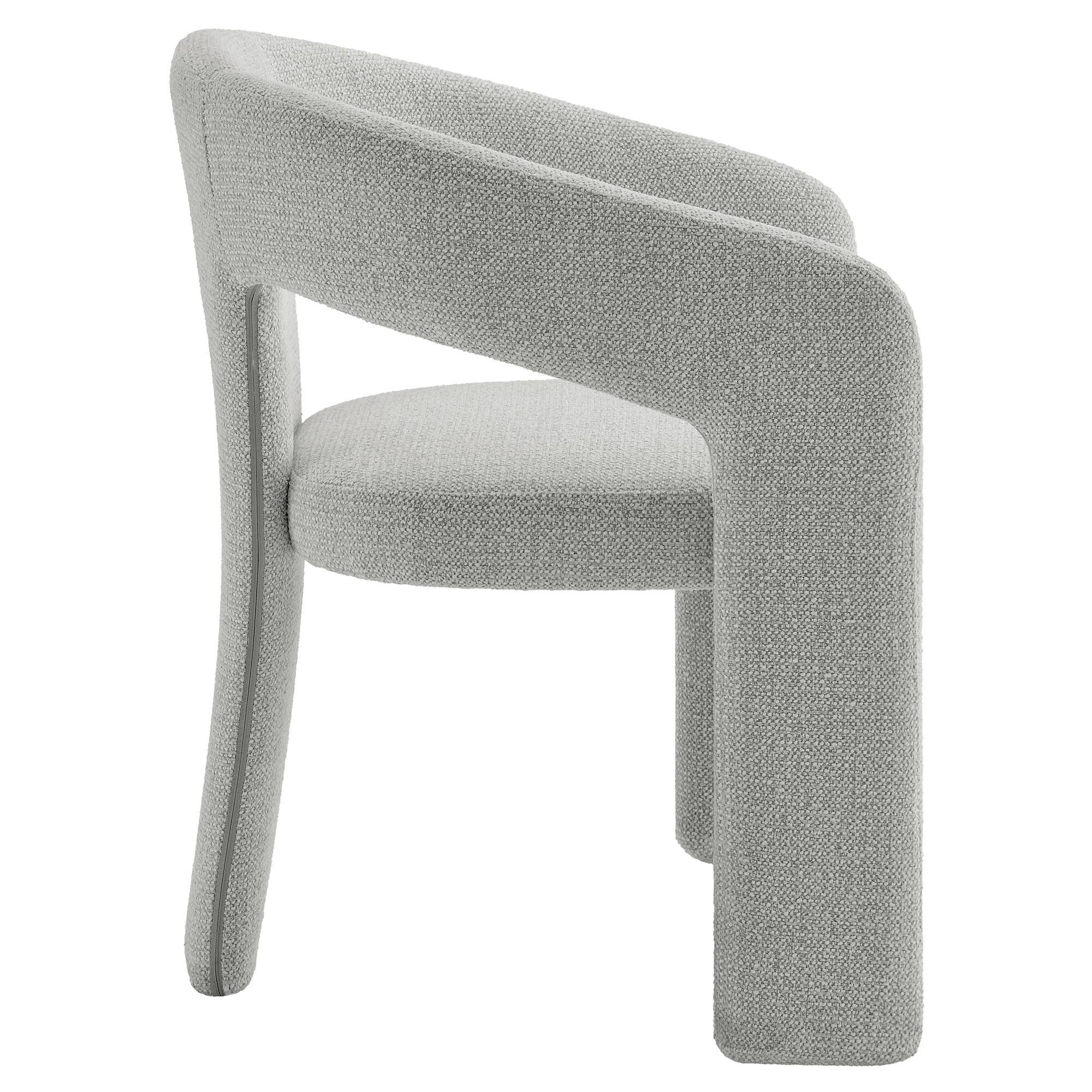 Alt View 1. Modway - Oslo Barrel Fabric Upholstered Dining Accent Chair by Modway - Gray.