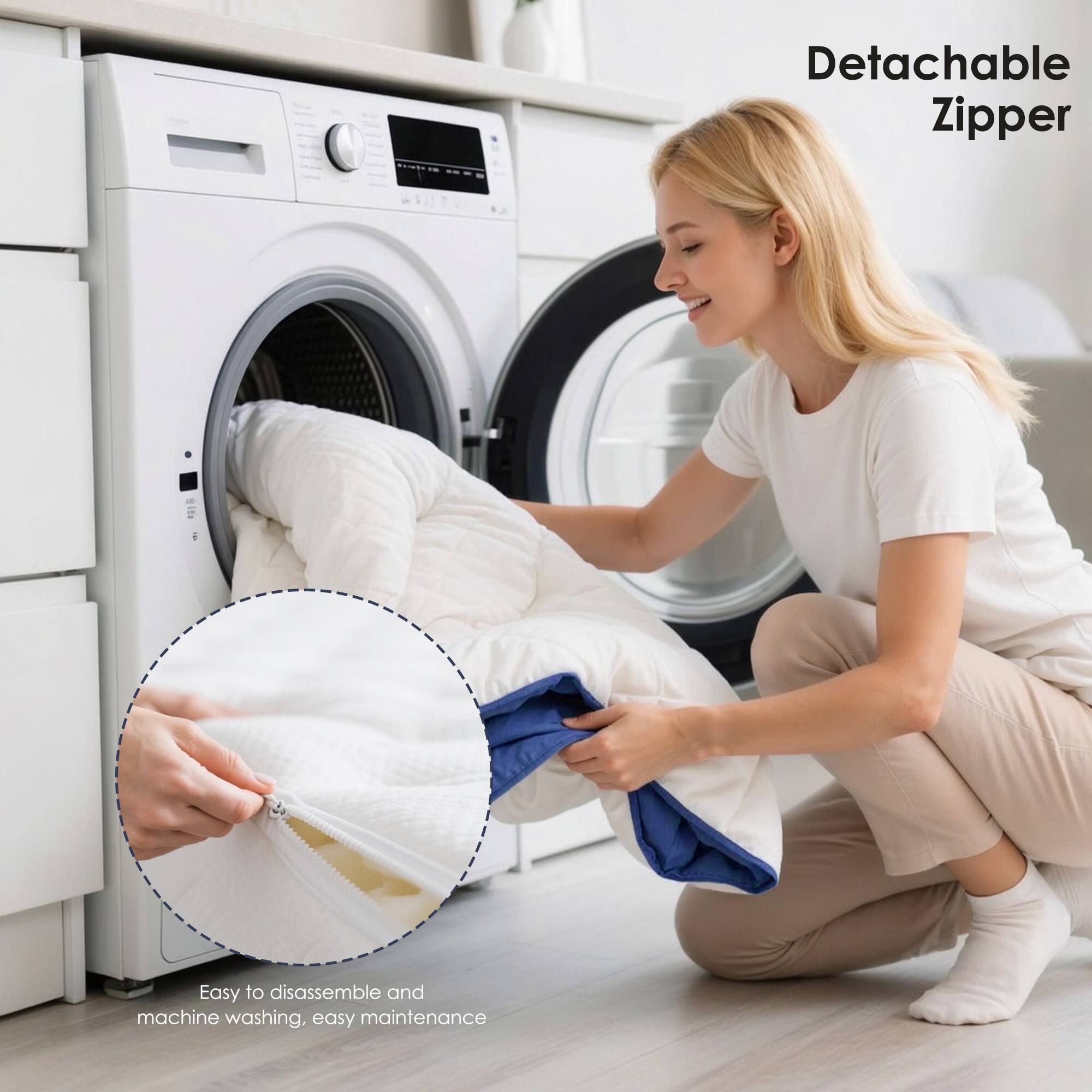 Detachable Zipper

Easy to disassemble and machine washing, easy maintenance