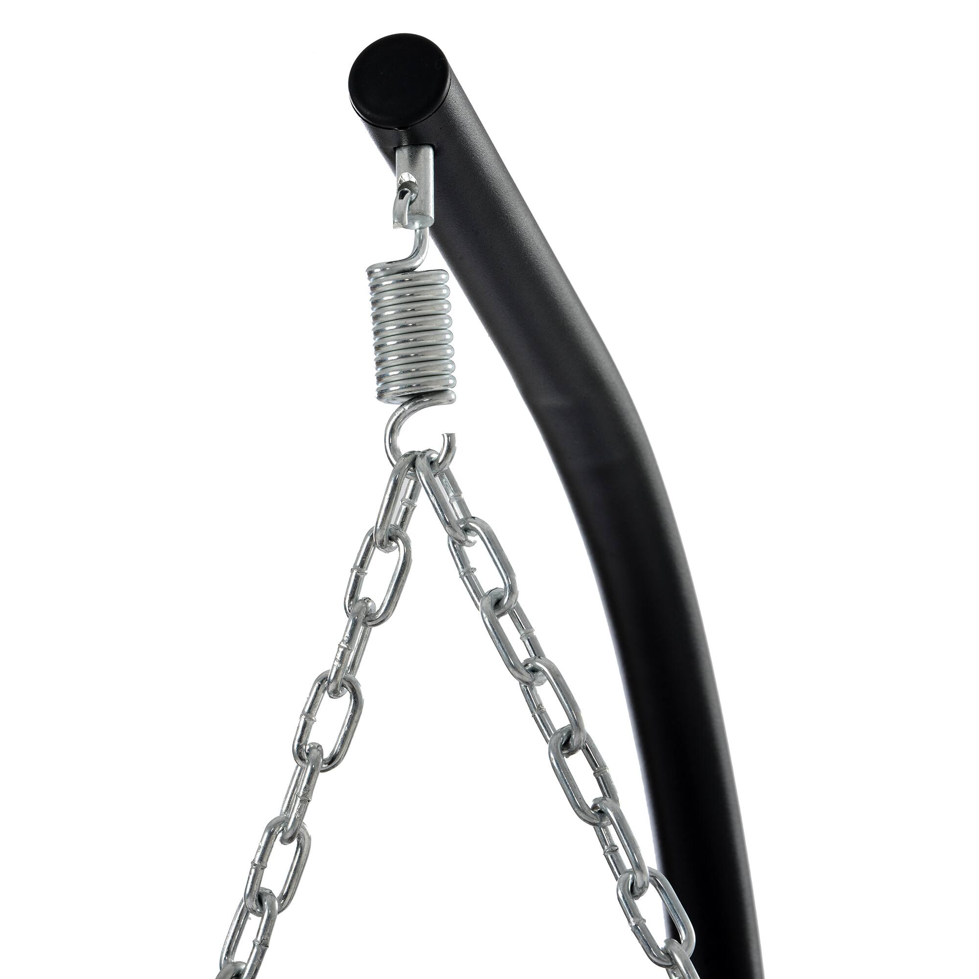 Alt View 7. Tiramisubest - Egg Chair with Stand Indoor Outdoor Swing Chair Patio Wicker Hanging Egg Chair for Bedroom,Living Room,Balcony - Light Blue.