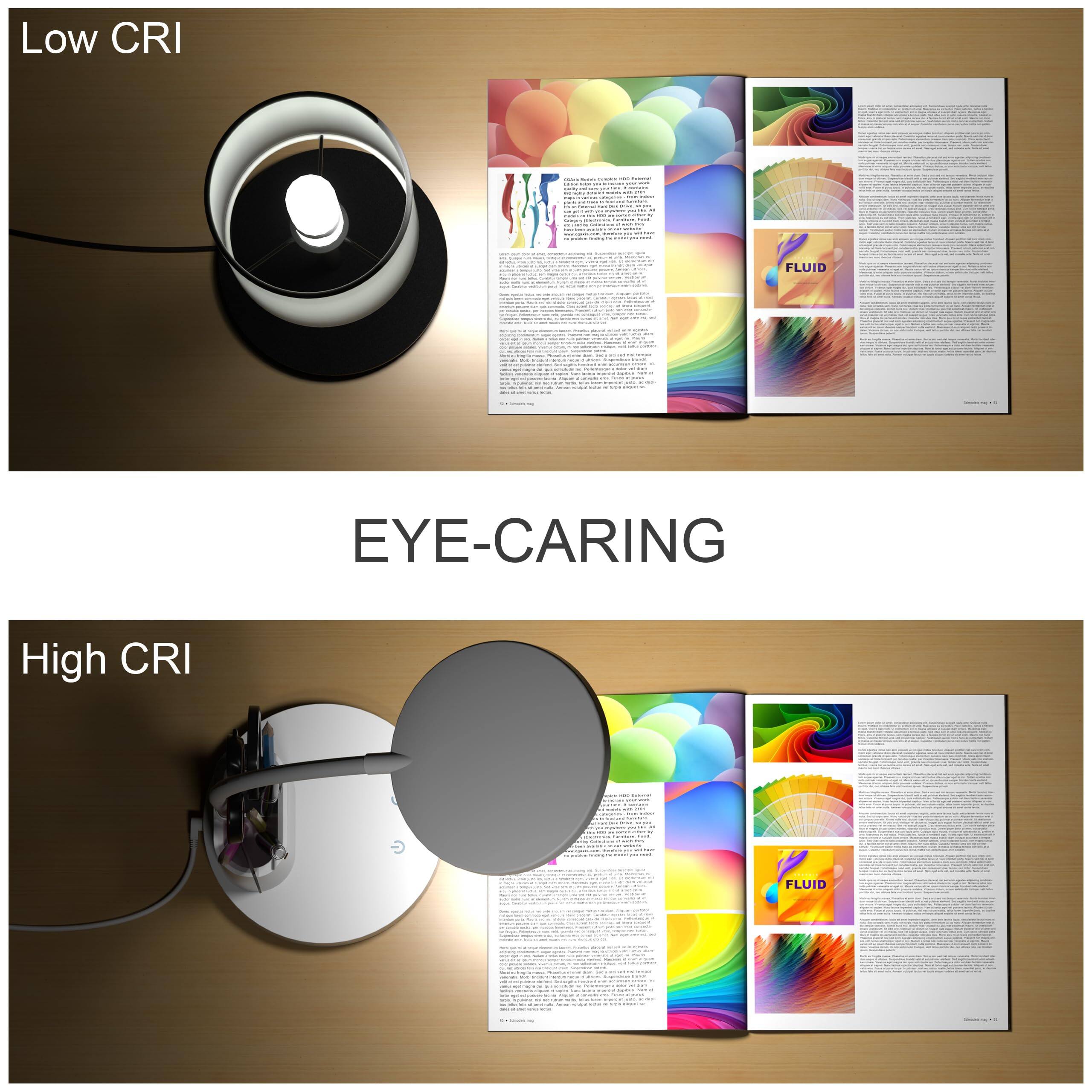 Low CRI

High CRI

EYE-CARING
