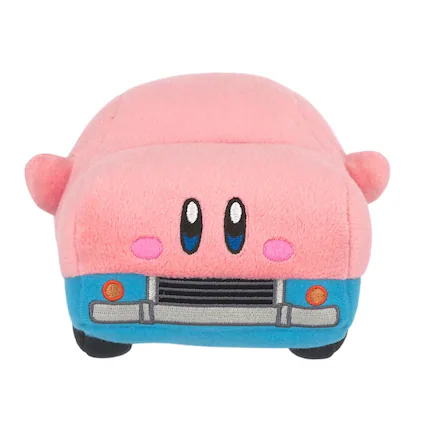 Front. Little Buddy - Kirby Car Mouth 8 Inch Collector Plush - Pink.