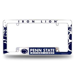 Rico Industries - Penn State Nittany Lion's Chrome Metal License Plate Frame with Bold Full Frame Design - Multi