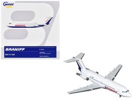 GeminiJets - BAC 111-200 Commercial Aircraft Braniff International Airways (EI-BWP) Tail Gemini 200 Series 1/200 - White with Blue
