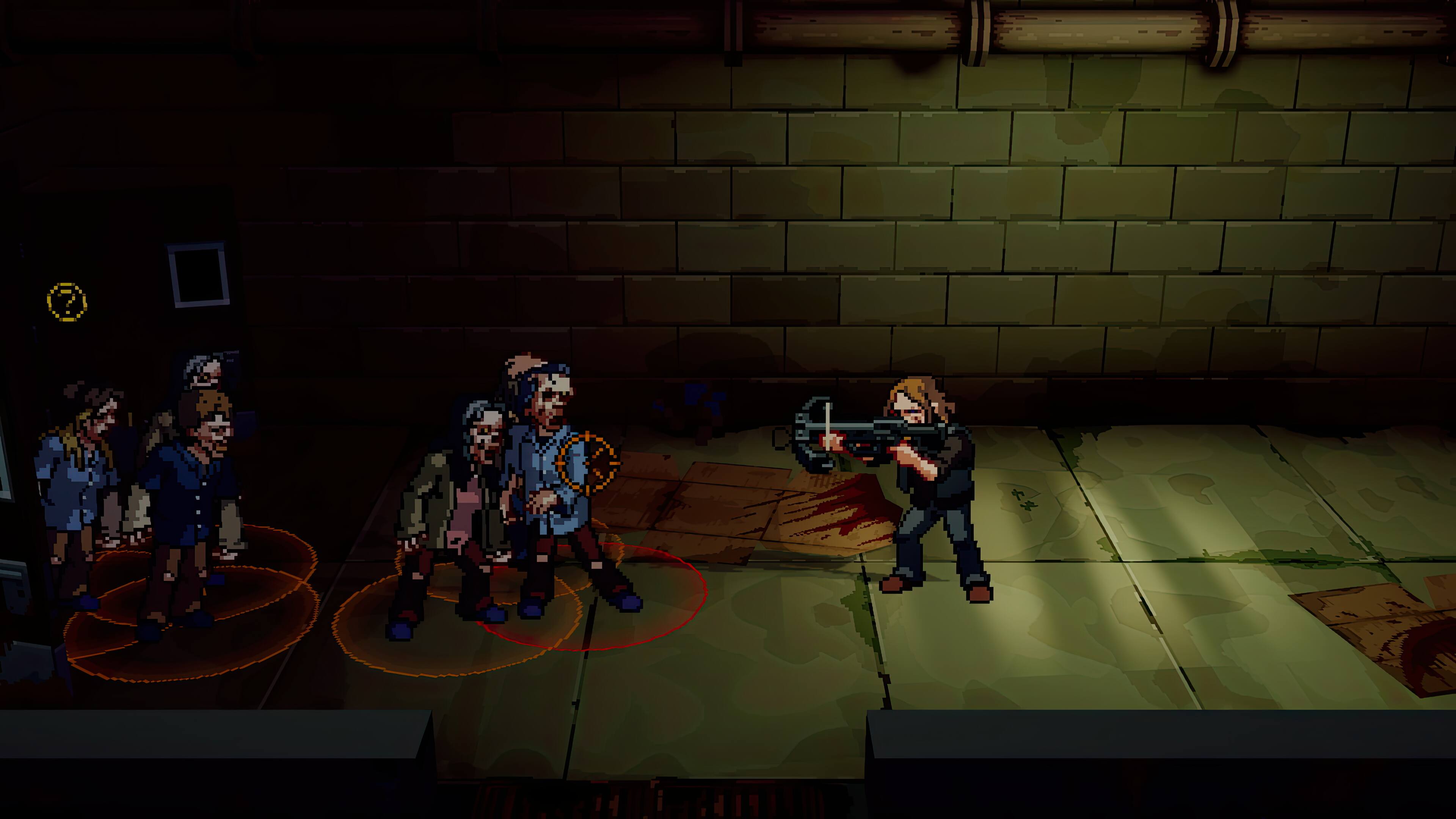 Left. Trailmark - The Walking Dead: Streets of Survival.