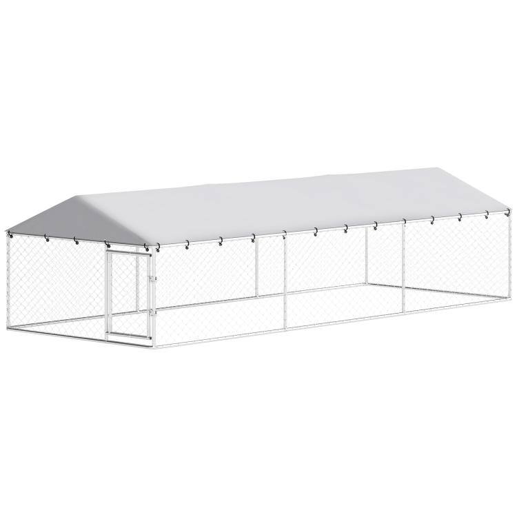 Alt View 9. PULUZ - 20' x 7.5' x 5' Dog Kennel Outdoor for Large Dogs with Waterproof Roof.