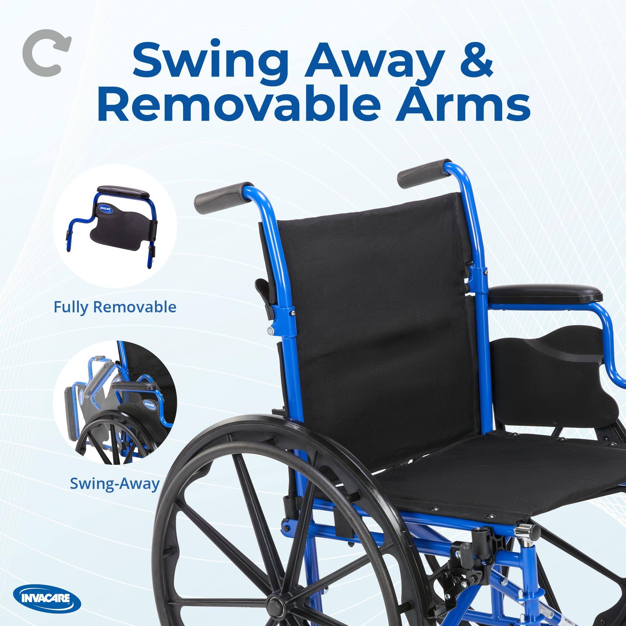 Swing Away & Removable Arms  
Fully Removable Swing-Away  
INVACARE