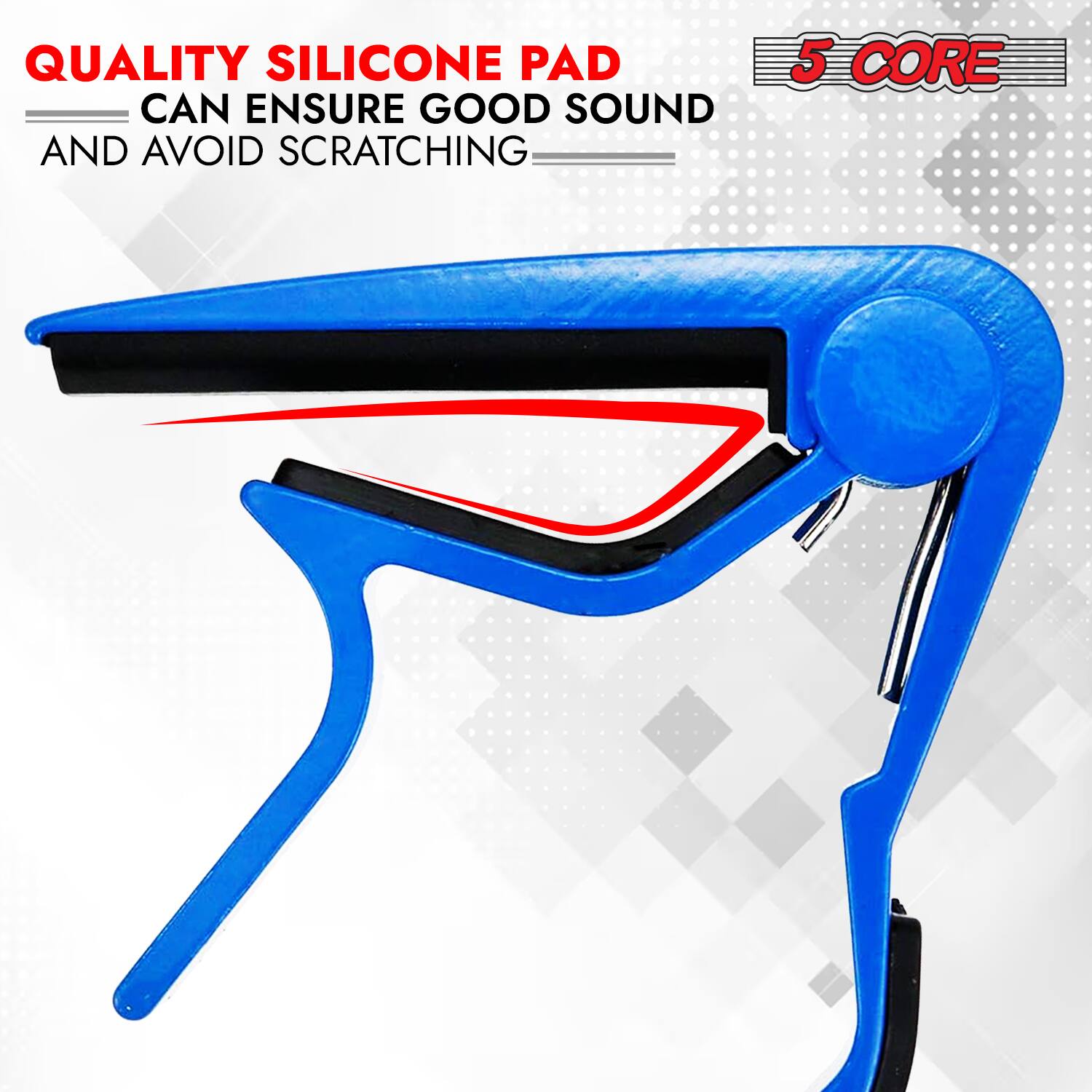 QUALITY SILICONE PAD  
CAN ENSURE GOOD SOUND AND AVOID SCRATCHING  

5 CORE