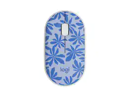 Logitech - M340 Wireless Mouse - Silent Clicks, USB Receiver - Wireless - Blue Floral