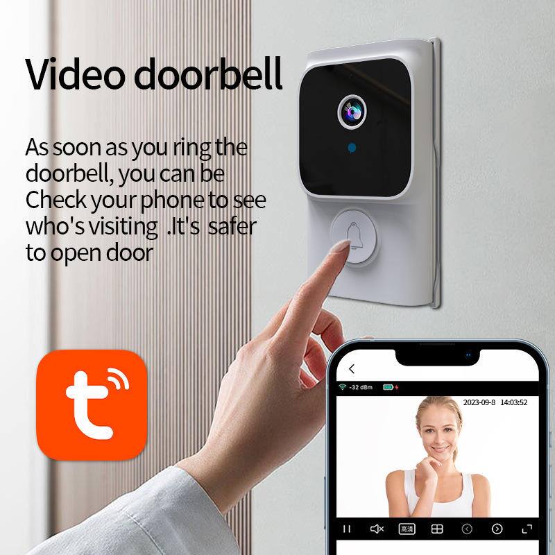 Video doorbell

As soon as you ring the doorbell, you can be  
Check your phone to see who's visiting.  
It's safer to open the door.

-32 dBm  
2023-09-8 14:03:52