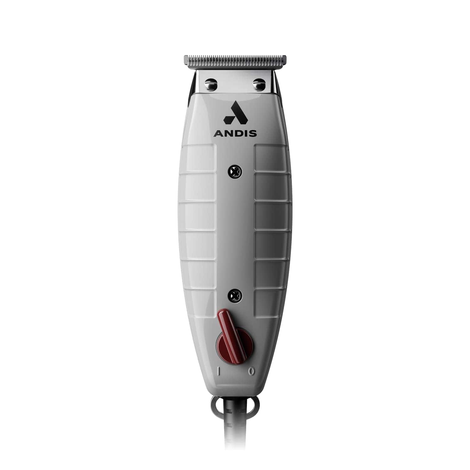Andis - 04780 Professional T-Outliner Beard & Hair Trimmer for Men, Carbon Steel Blade, Bump-Free, Corded Grey