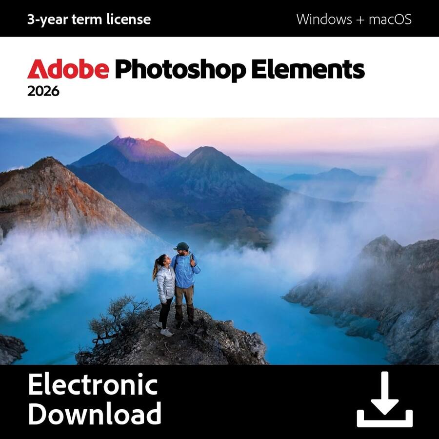 Adobe Photoshop Elements 2026 (1 User) (3 Year License) Windows Adobe Photoshop Elements 2026 (1 User) (3 Year License) Windows