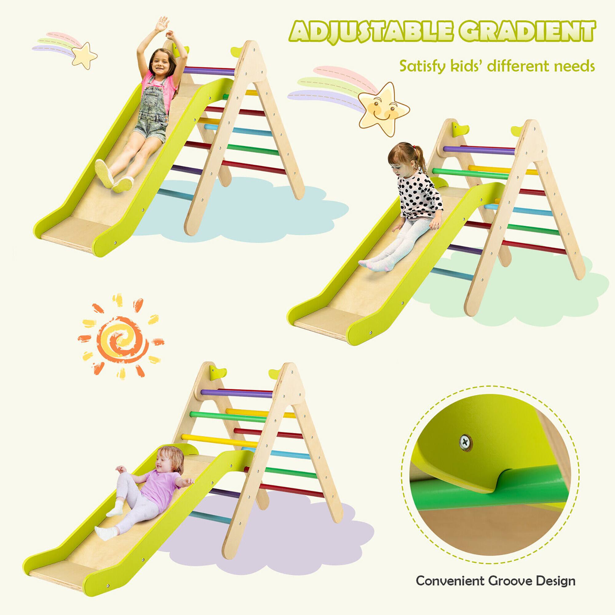 ADJUSTABLE GRADIENT
Satisfy kids' different needs
Convenient Groove Design