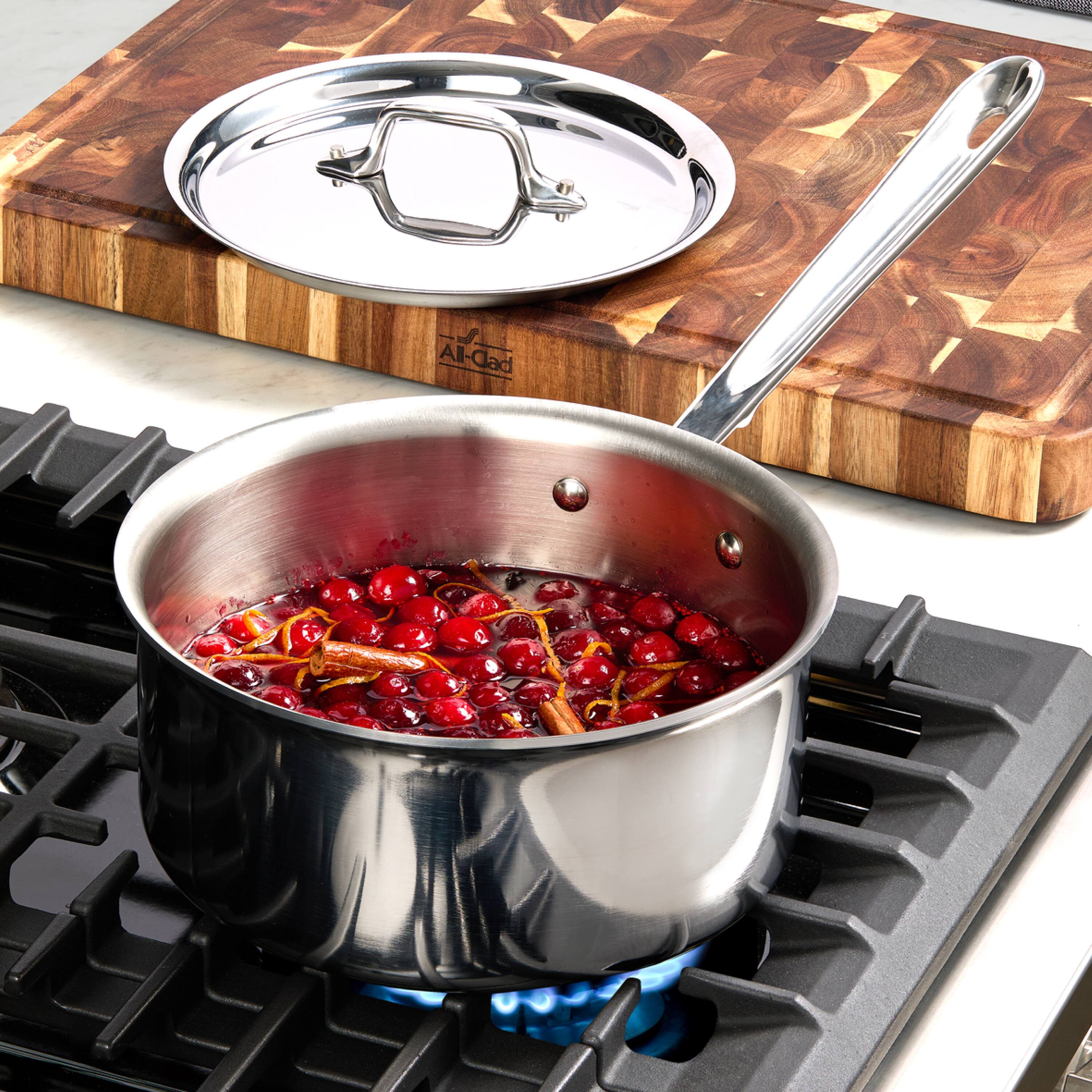 Alt View 5. All Clad - All-Clad 10pc Stainless Steel Cookware Set, 3-Ply Bonded, Silver - Silver.