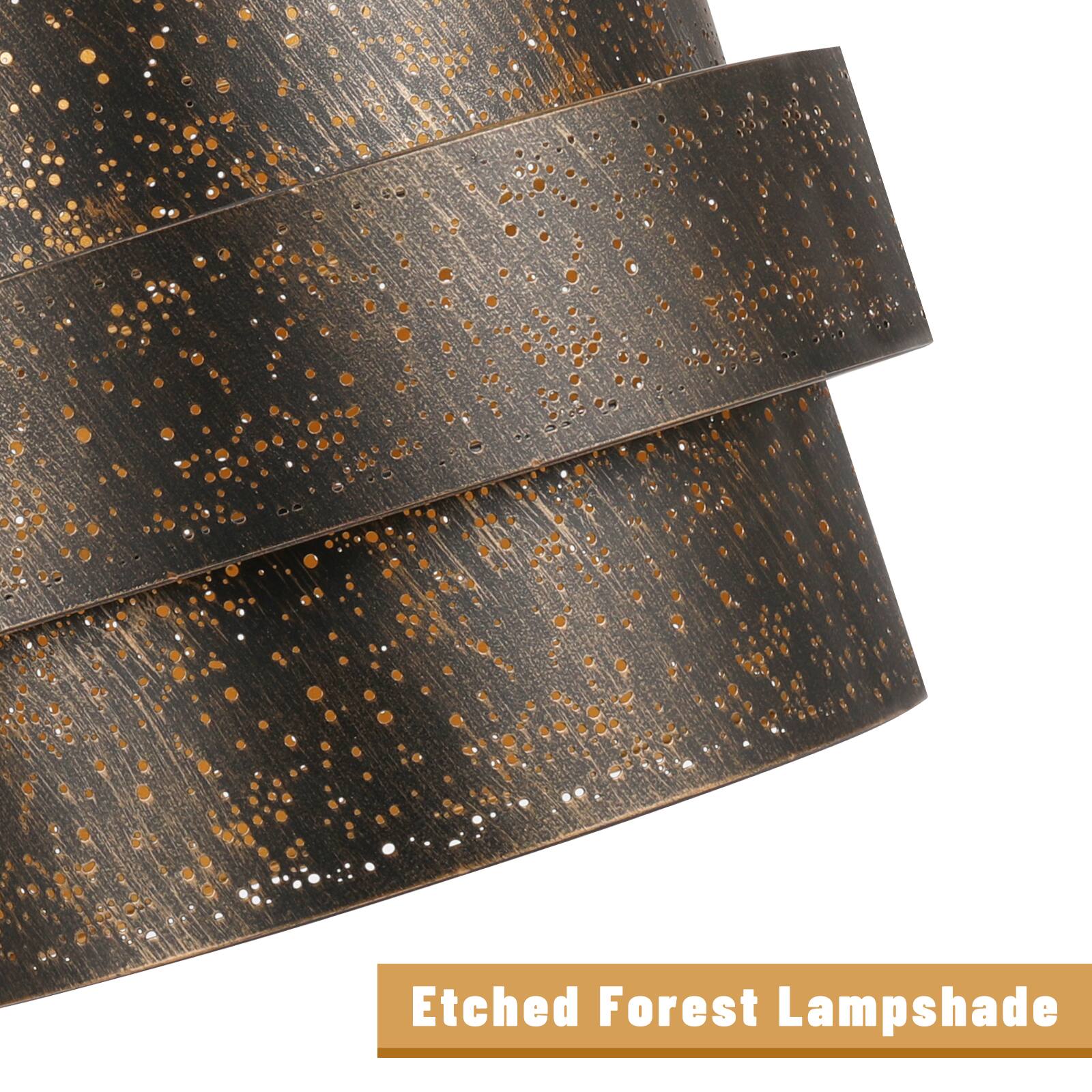 Etched Forest Lampshade