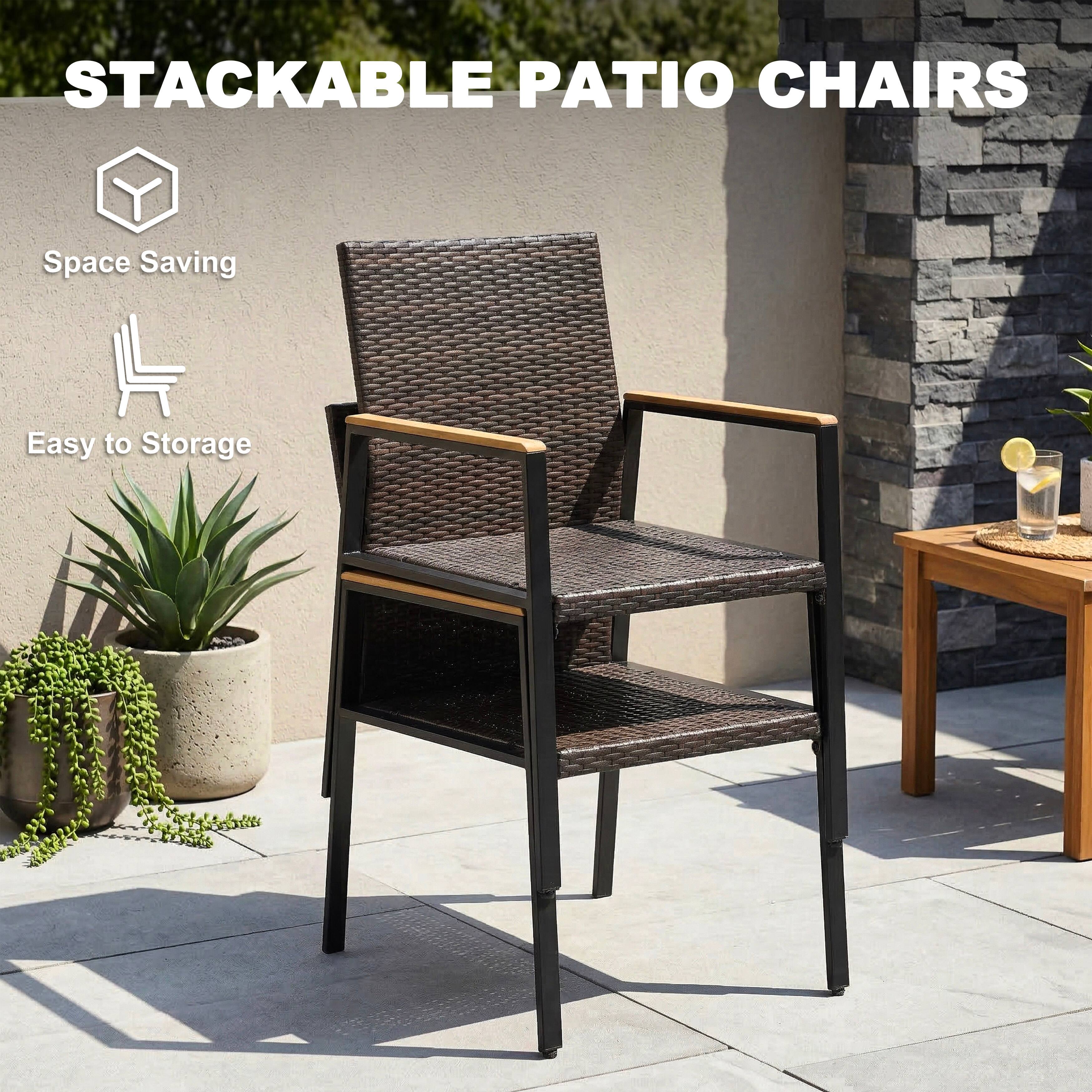 STACKABLE PATIO CHAIRS

Space Saving

Easy to Storage