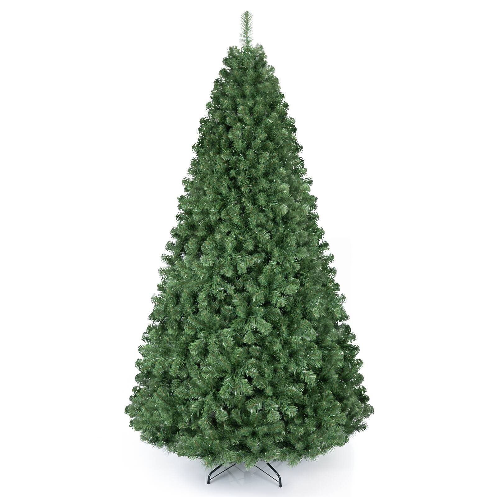 Alt View 9. Costway - 8 FT Pre-Lit Christmas Tree with 880 LED Lights & 1498 Tips - Green.