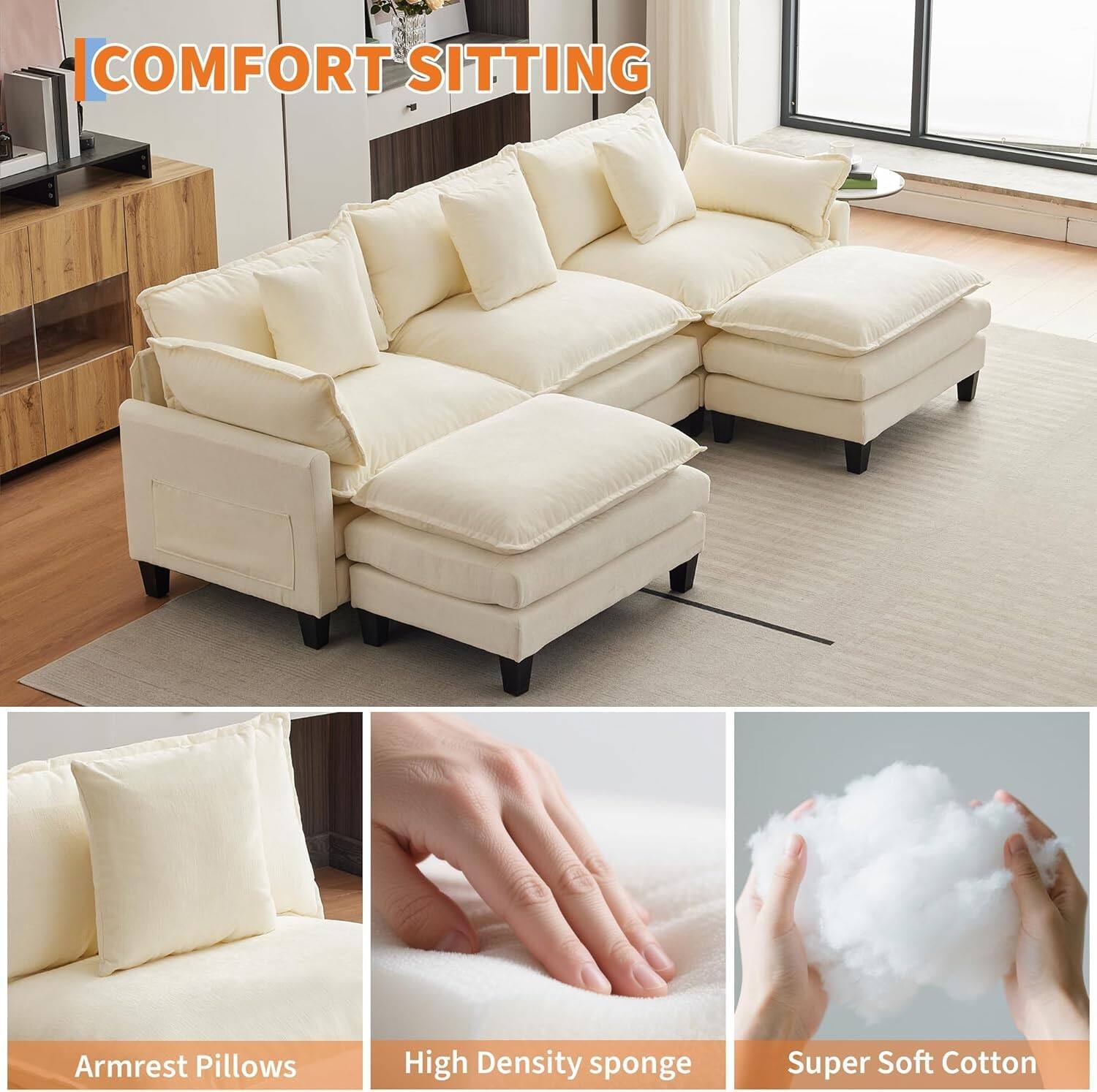 COMFORT SITTING

Armrest Pillows

High Density sponge

Super Soft Cotton