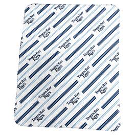 Logo Brands - Tampa Bay Rays 50" x 60" Classic Vertical Stripe Fleece Throw Blanket - Multicolor