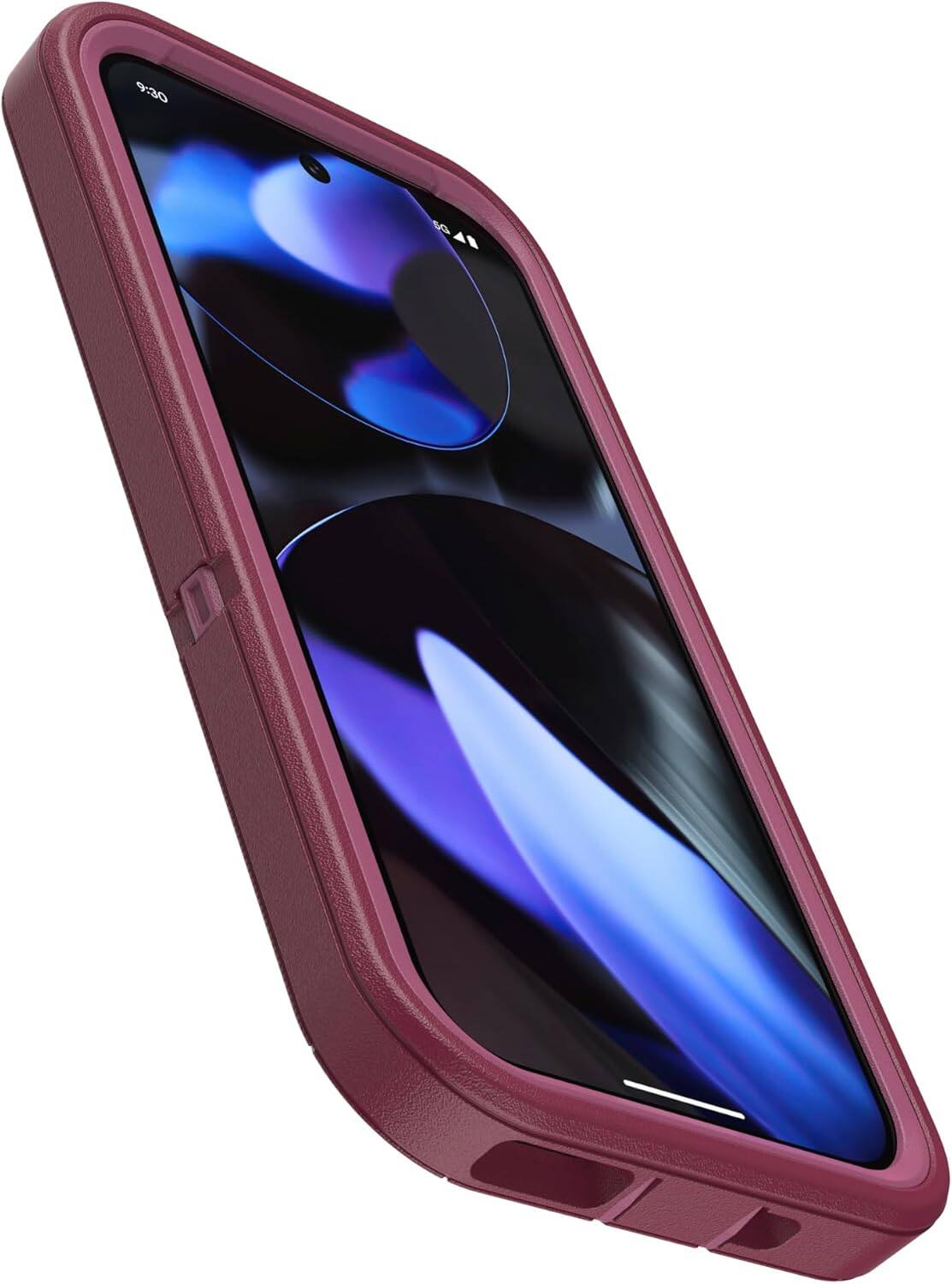 Alt View 1. OtterBox - OtterBox Google Pixel 9 & Pixel 9 Pro (Only) Defender Series Case - Case Only - Rugged & Durable - with Port Protection - Foxberry Pink.