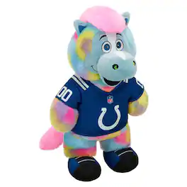Build-A-Bear - Indianapolis Colts Tie-Dye Mascot-Plush - Multicolor