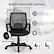 The text on the image is grouped and corrected as follows:
Height Adjustable Function: 360 swivel chair 360 facilitates face-to-face communications. Height adjustable design matches well with standing desk.
NAER LFF an Multifunctional chair meets your various needs in daily life.
16.5"-21" Height Adjustment Lever X