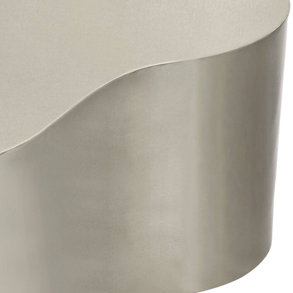 Alt View 4. Meridian Furniture - Tevere Coffee Table - Brushed Silver.