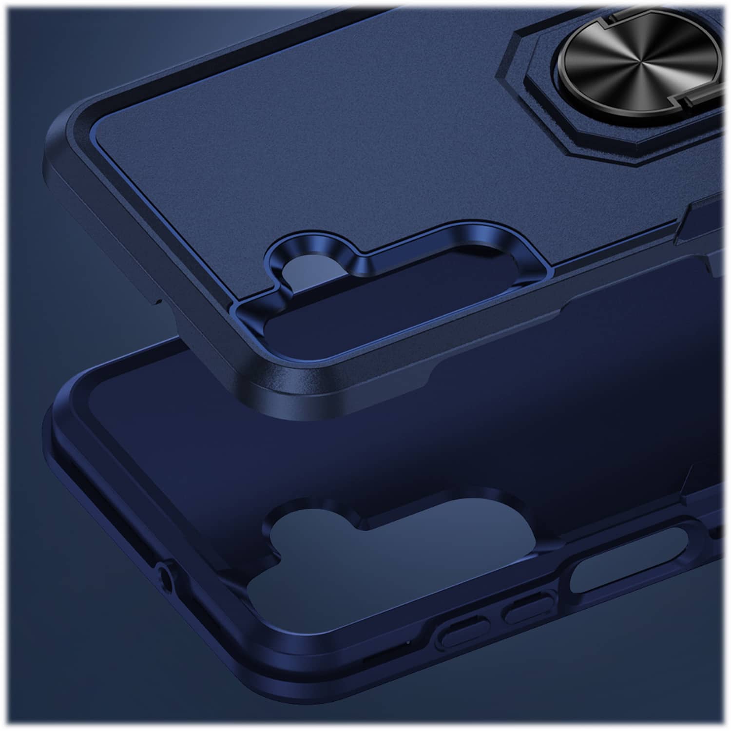 Alt View 16. SaharaCase - ArmorPro Kickstand Case for Samsung Galaxy A15 5G - Blue.