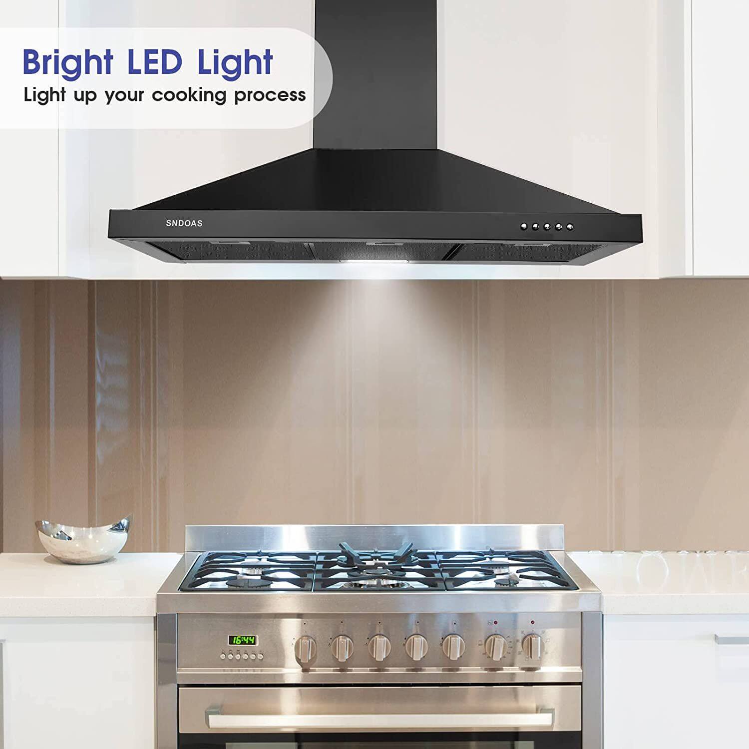 Bright LED Light  
Light up your cooking process  

SNDOS